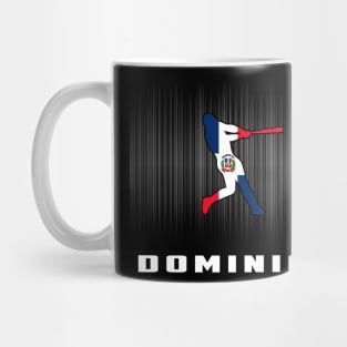 Dominica Retro Baseball Design I Love Dominican Men Women Mug